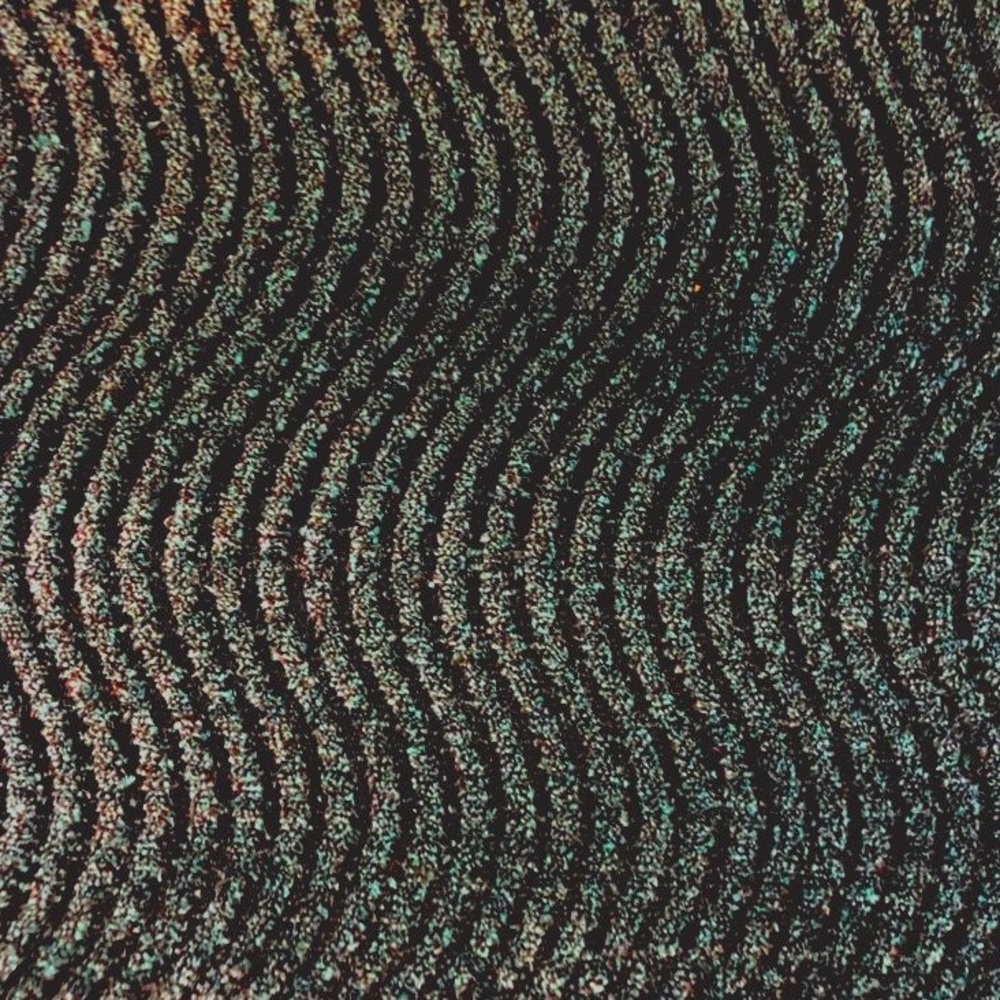 Chenille Curves color Ebony Velvet Luxury Fabric
